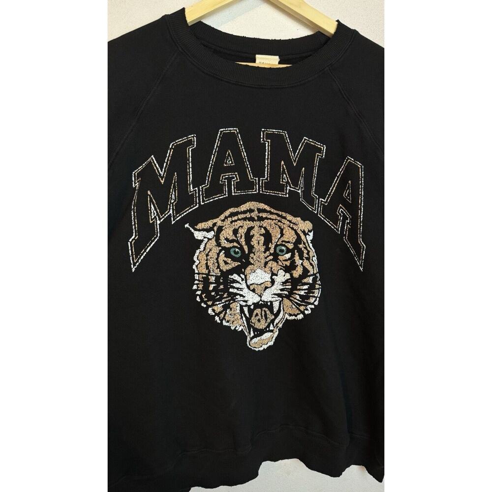 I Stole My Boyfriends Shirt Black Tiger Mama Sweatshirt XL Distressed USA Made - Picture 3 of 9